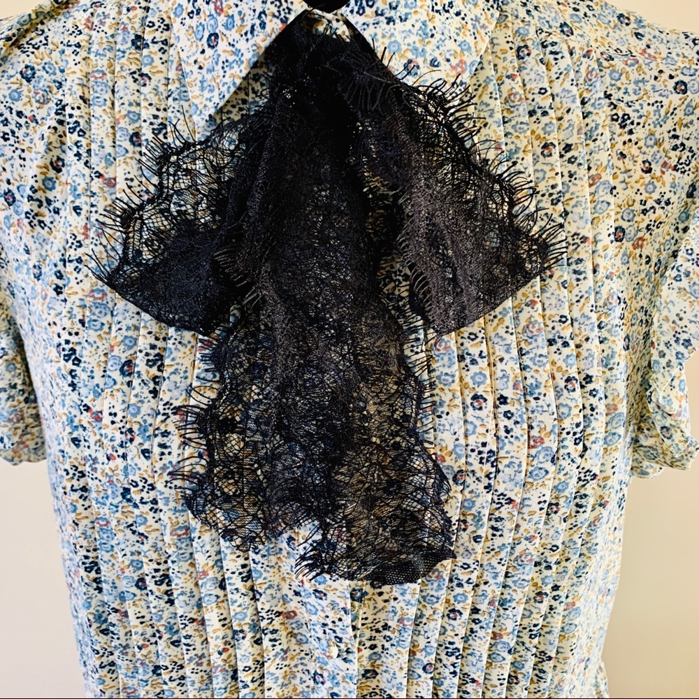 NWT Wayf Paxton Sheer Floral Mini Swing Dress - Picture 3 of 9